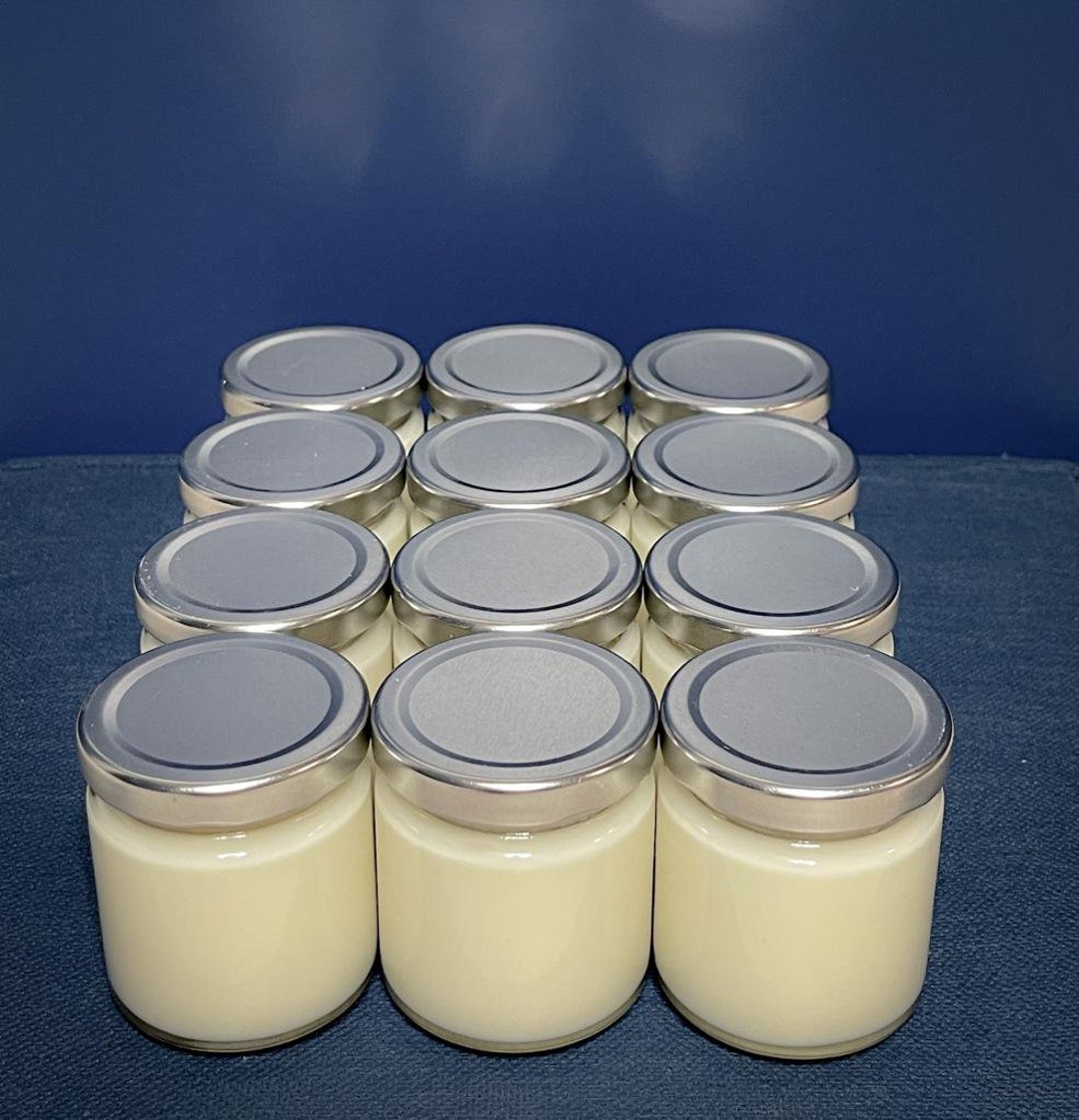 4OZ Bulk Candles Wholesale Silver Lid No Label 12 Pack Wholesale Luxury