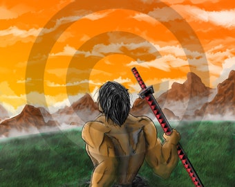 Pintura digital | Arte fantástico, Escena heroica, Obra de arte de guerreros, Naturaleza y aventura | Guerrero que resurge de las cenizas