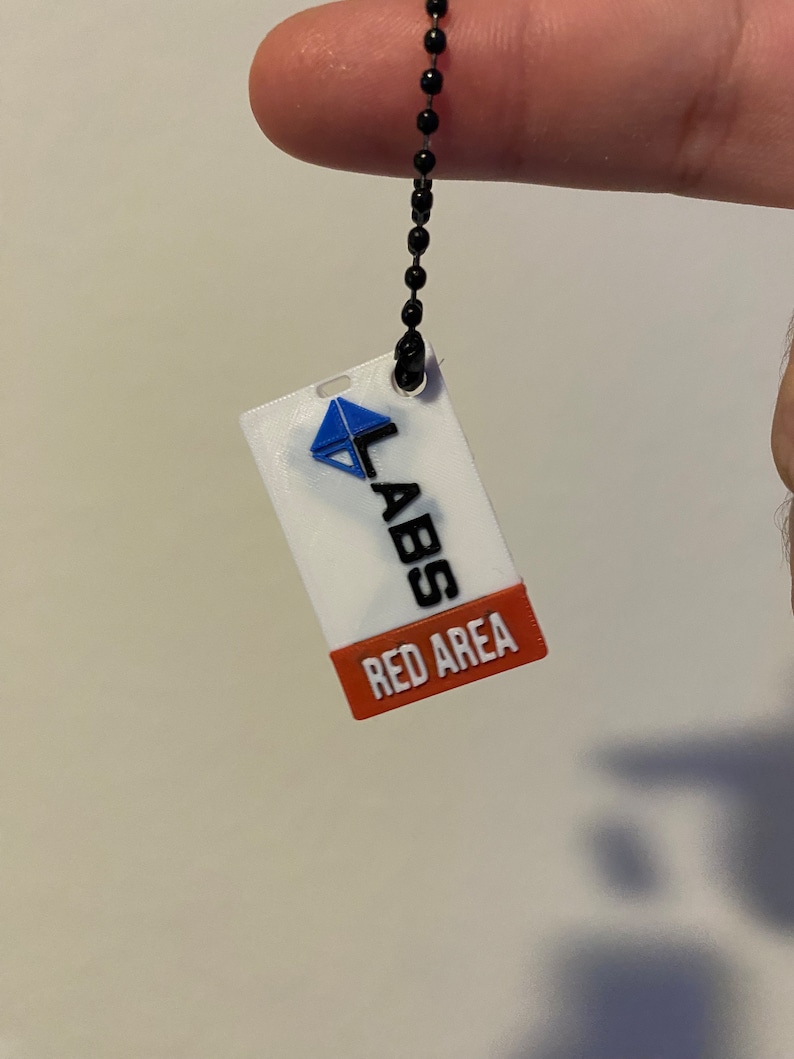 Escape From Tarkov Red Keycard Custom Keychain 3D Print Etsy
