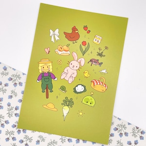 Lot de 4 jolies cartes postales Stardew Valley à imprimer