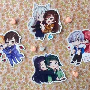 Shoujo Anime Couple Sticker Apothecary Diaries // Sign of Affection // Kamisama Kiss Ouran Highschool Host Club