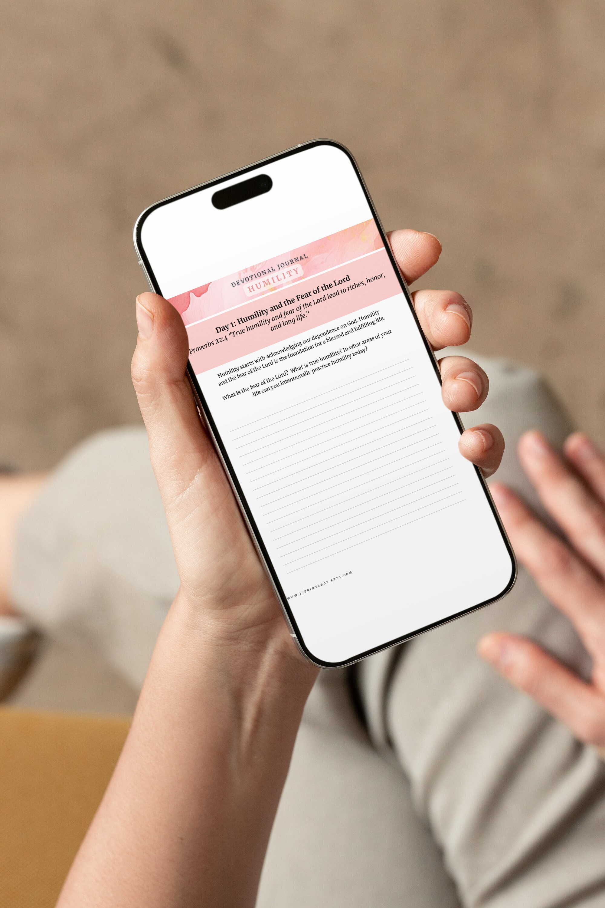 Practicing Humility Fillable Daily Devotional Journal 21 Day Bible ...