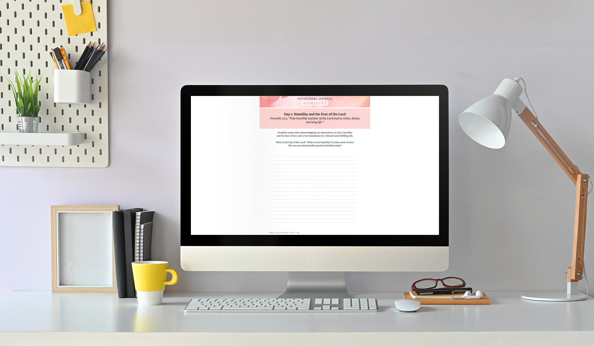 Practicing Humility Fillable Daily Devotional Journal 21 Day Bible ...