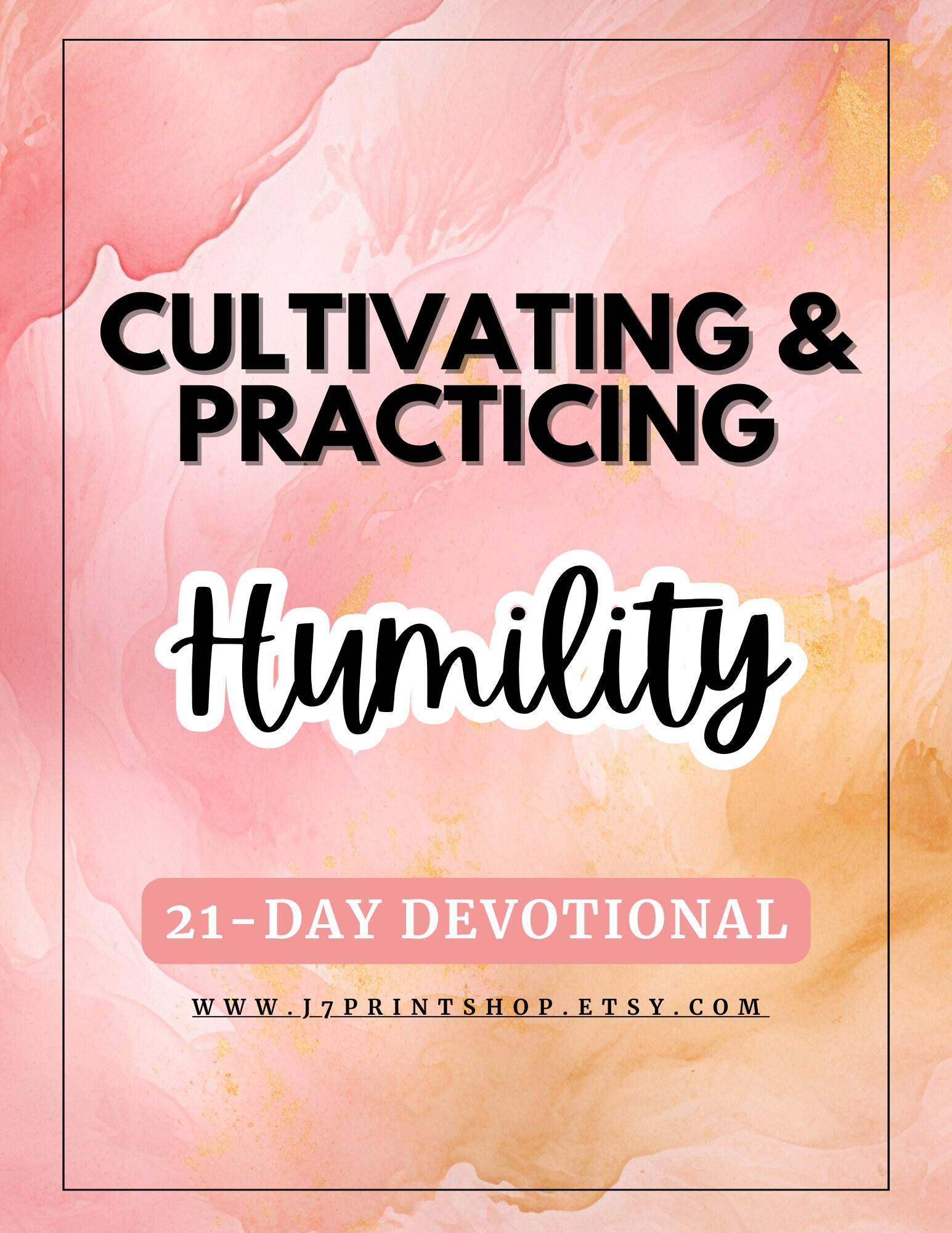 Practicing Humility Fillable Daily Devotional Journal 21 Day Bible ...