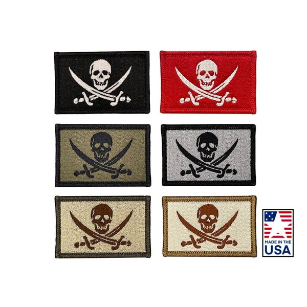 Calico Jack Tactical Patch | Jolly Roger Morale Badge | Made in the USA