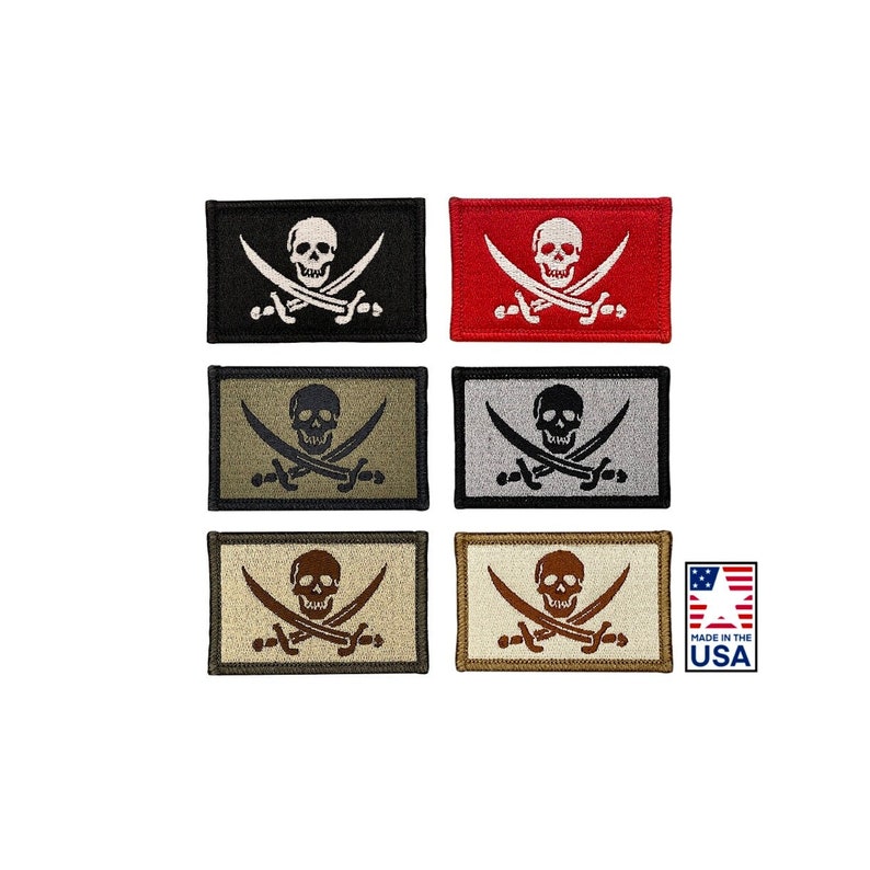 Calico Jack Tactical Patch Jolly Roger Morale Badge Made in the USA image 1