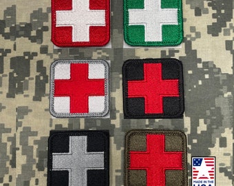 Medical Cross Patch | First Aid Red Cross | Tactical Patch | Made in the USA