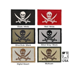 Calico Jack Tactical Patch | Jolly Roger Morale Badge | Made in the USA