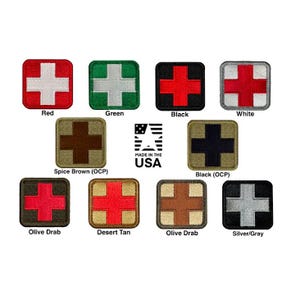 Medical Cross Patch | First Aid Red Cross | Tactical Patch | Made in the USA