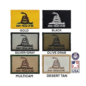 Gadsden Flag Tactical Patch | Dont Tread On Me Morale Badge | Made in the USA