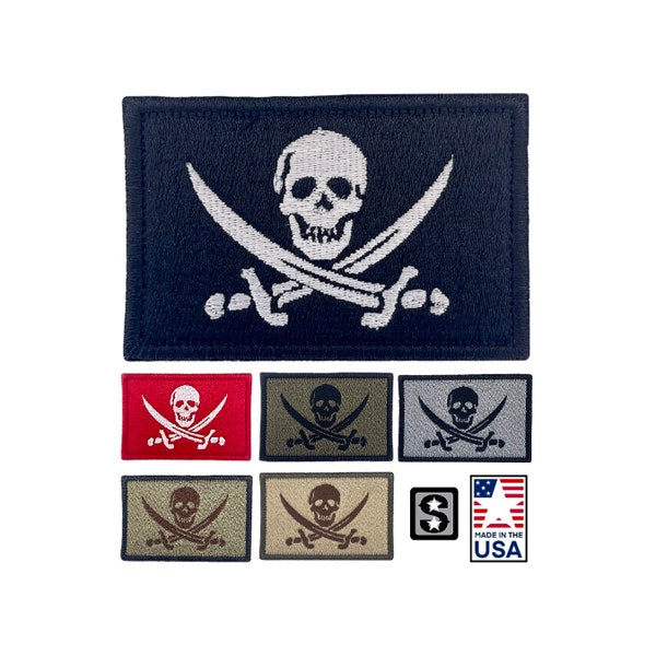 Calico Jack Tactical Patch | Jolly Roger Morale Badge | Made in the USA