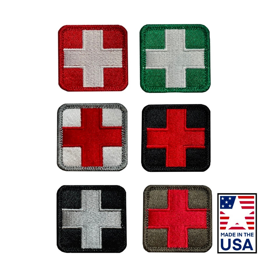 INFANTRYPRO Patch Velcro Medical Type Ecusson Velcro Medic Croix