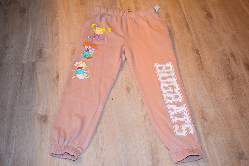 Brown Rugrats Sweatpants Graphic 