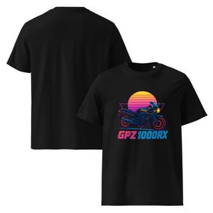 GPZ1000RX T-Shirt – Vintage Kawasaki Motorcycle Tee – 100% Organic Cotton – Retro Sportbike Design – Classic Japanese Bike Gift