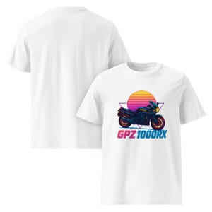GPZ1000RX T-Shirt – Vintage Kawasaki Motorcycle Tee – 100% Organic Cotton – Retro Sportbike Design