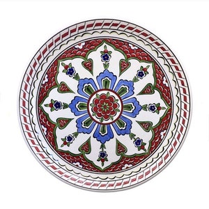 Traditional Baba Nakkaş Patterned Tile Plate iznik cini