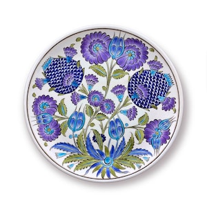 Hand Made Iznik Ceramic Plate Wall Decore