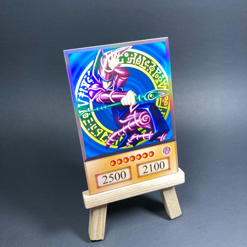 Dark Magician Holographic Anime Style Custom Orica Card Etsy