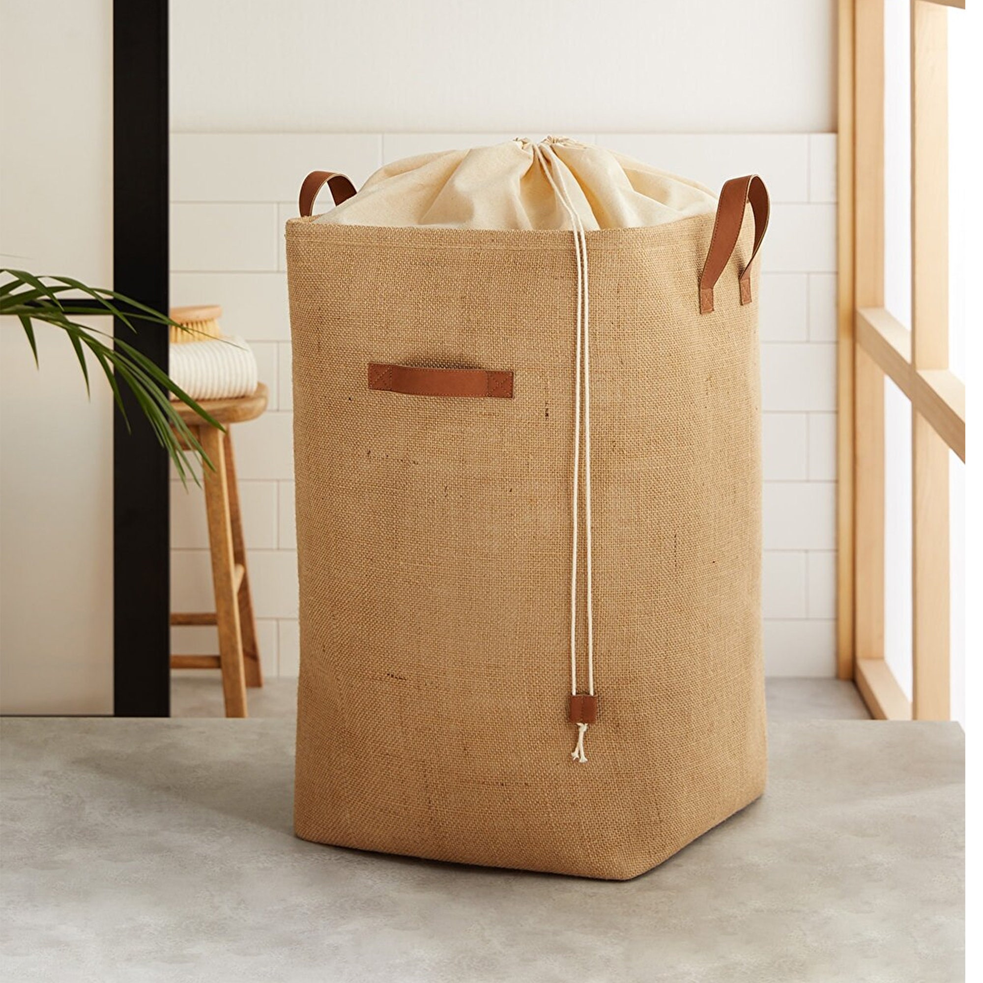 Canvas Laundry Basket - Etsy