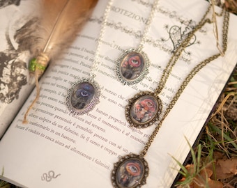 Collana Amuleto con Occhio Mistico – Ciondolo Vintage in Stile Esoterico