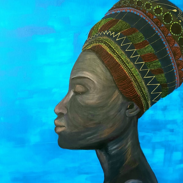 Tableau femme africaine