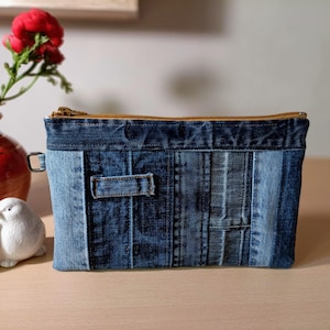 Tas, etui, etui, tassenorganizer van gerecyclede jeans