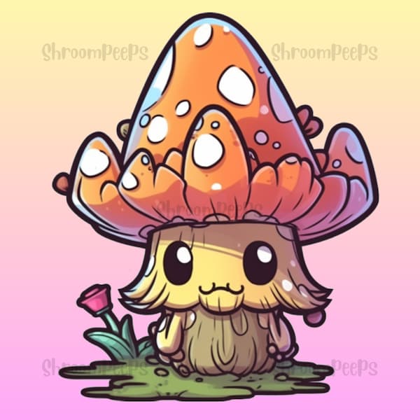 Enchanting Mushroom Person Digital Art