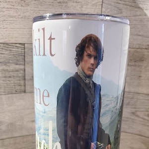 Ponte una falda escocesa y llámame Sassenach Outlander Vaso de 20 oz