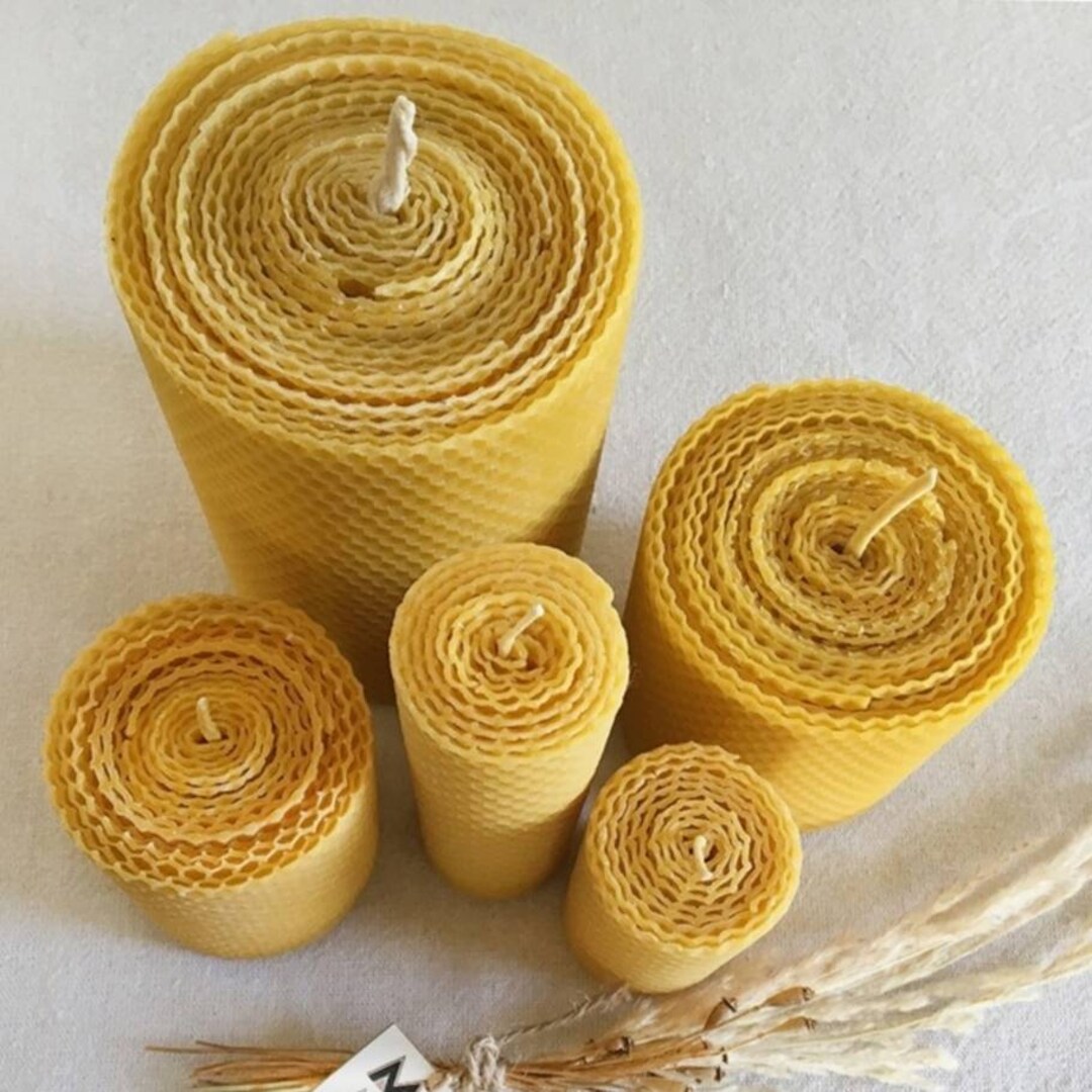 Extra Large Beeswax Candles Beeswax Pillar Candles Etsy