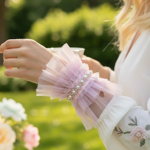 Pink Wrist Cuff Bracelet, Romantic Jewelry, Pink arm band