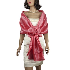 fuchsia evening shawl, evening shrug, evening wrap, hands free shawl, off the shoulder, dress cover up, mother of the bride, pull through
