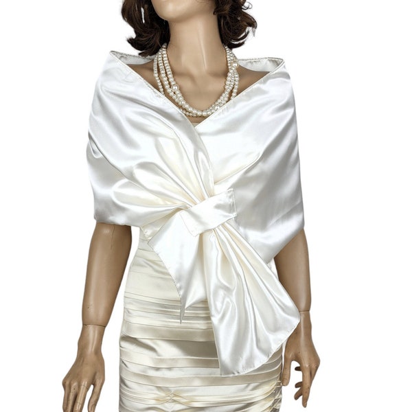 style satin shawl