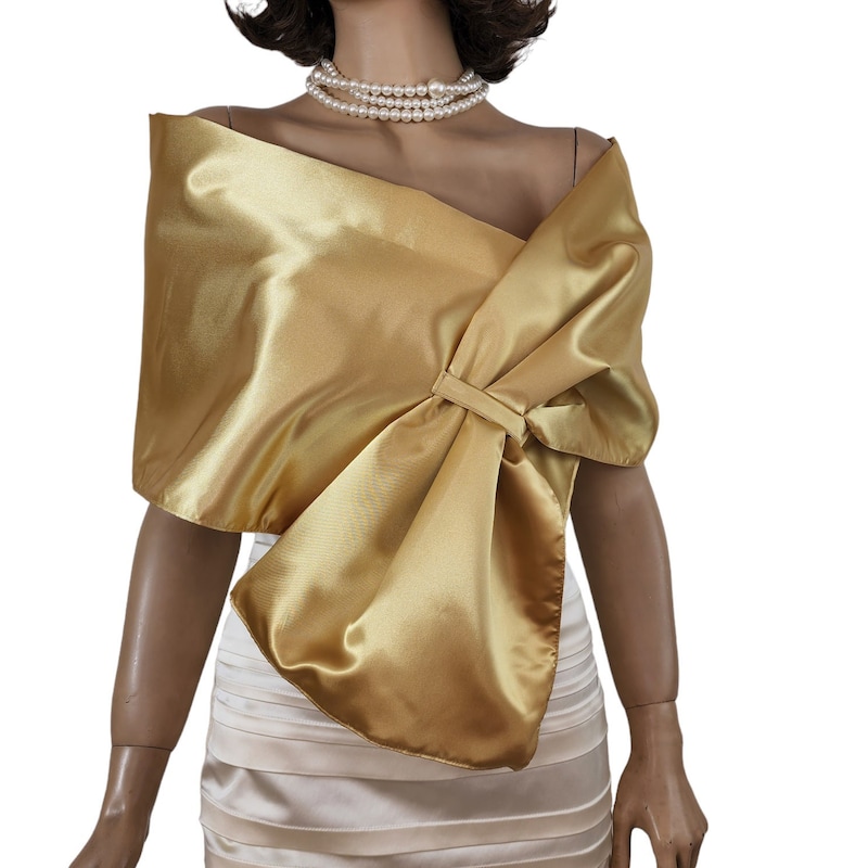 Bright Wave Satin Shawl