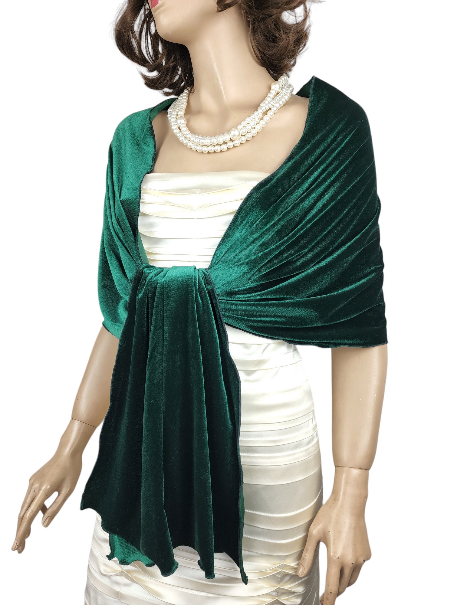 shawl emerald green