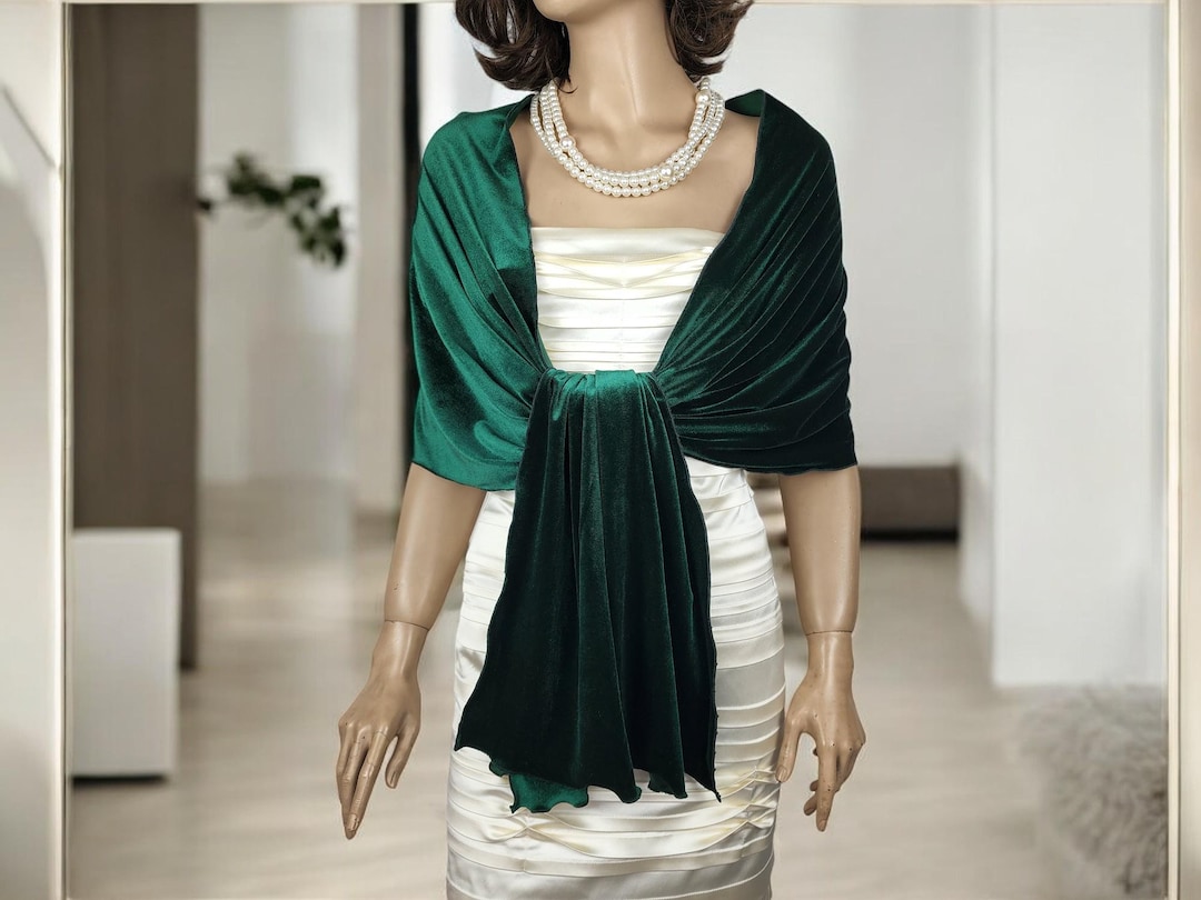 shawl emerald green