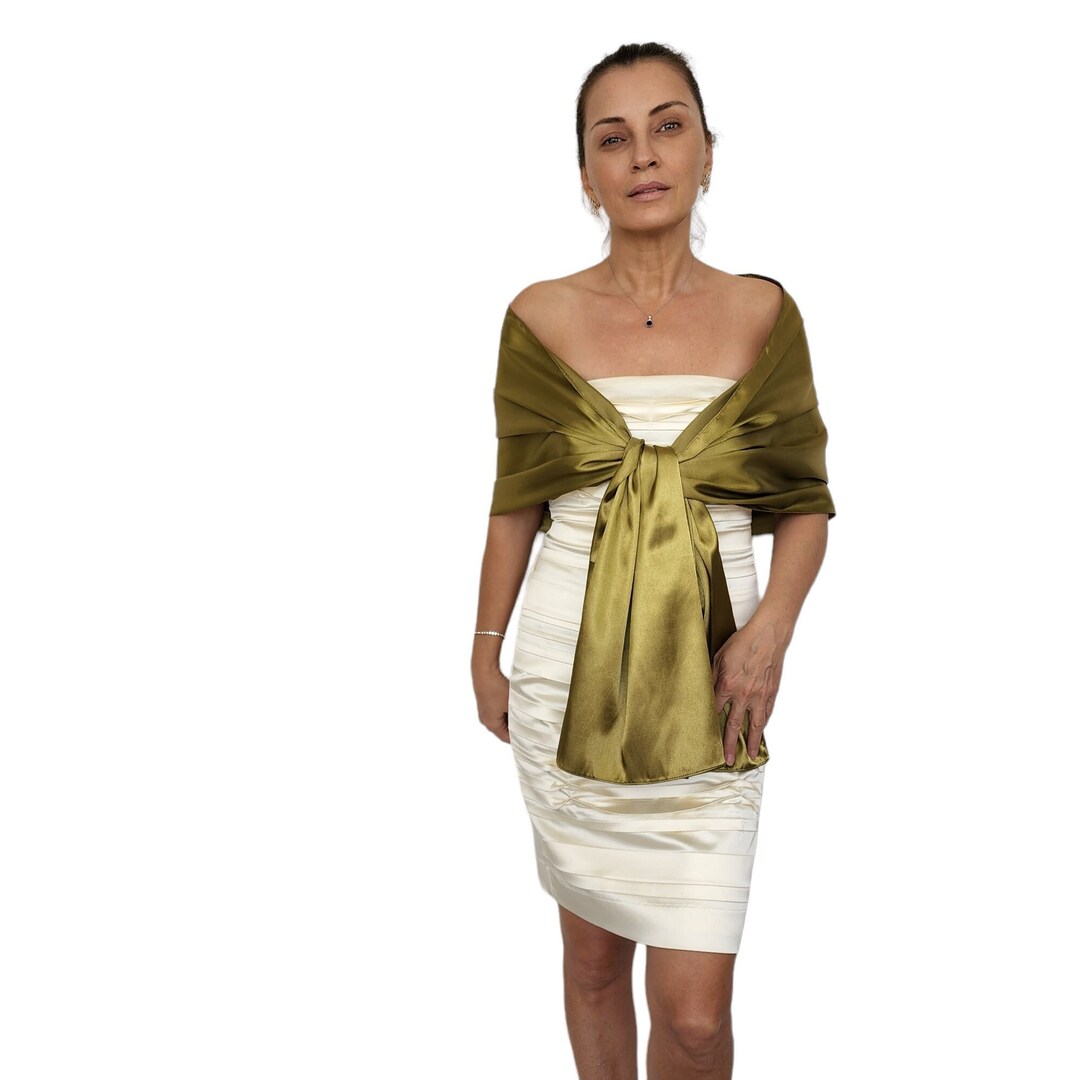 olive green shawl for wedding