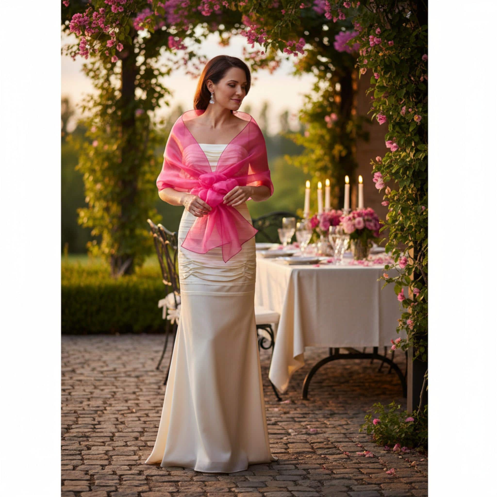 knee length dresses for ladies Lynsey Midi Dress Fuchsia
