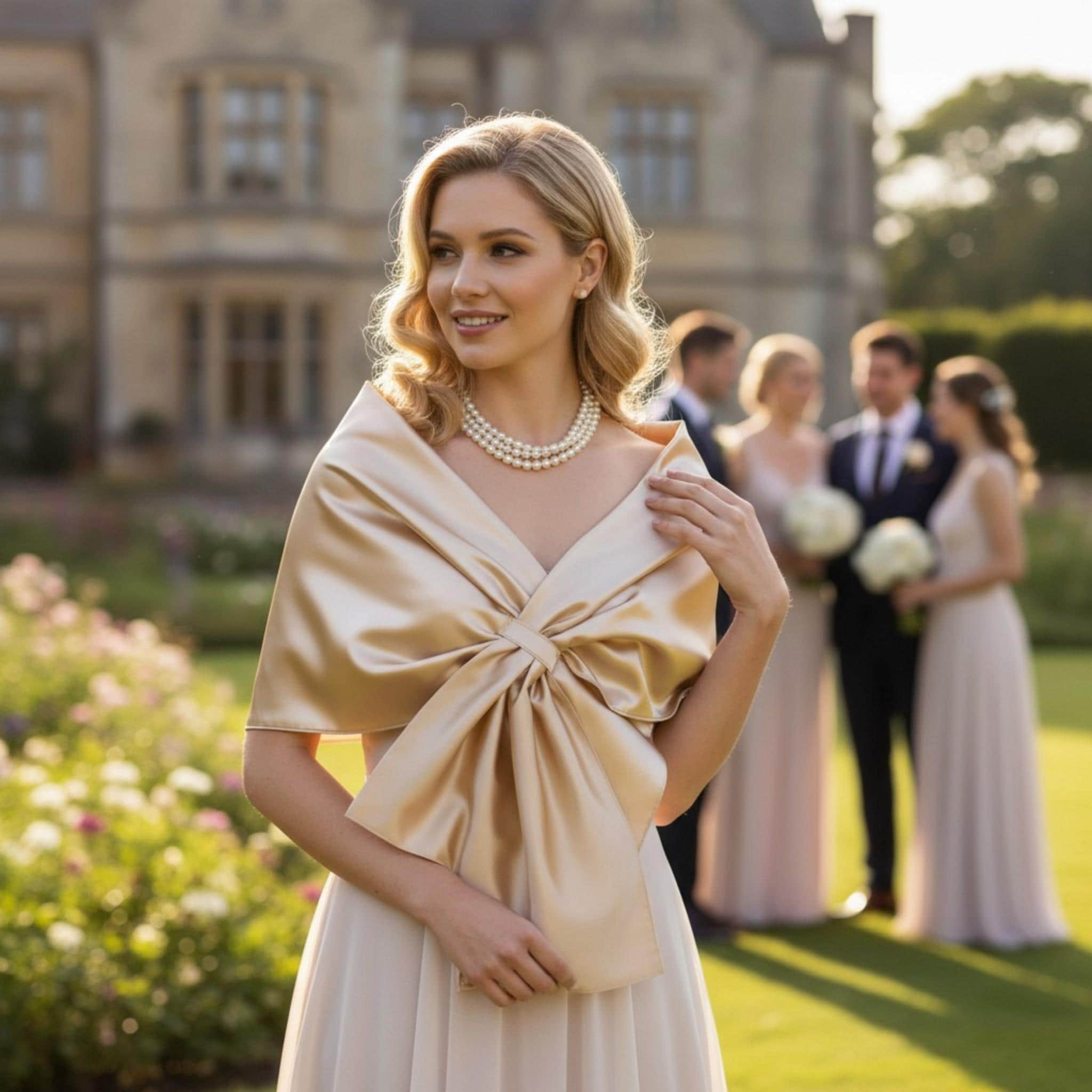 champagne shawl for dress Shawls Gold COLOR:Black Cherry high returning aw25 Coutiva Long Sleeve Lace This champagne strapless evening