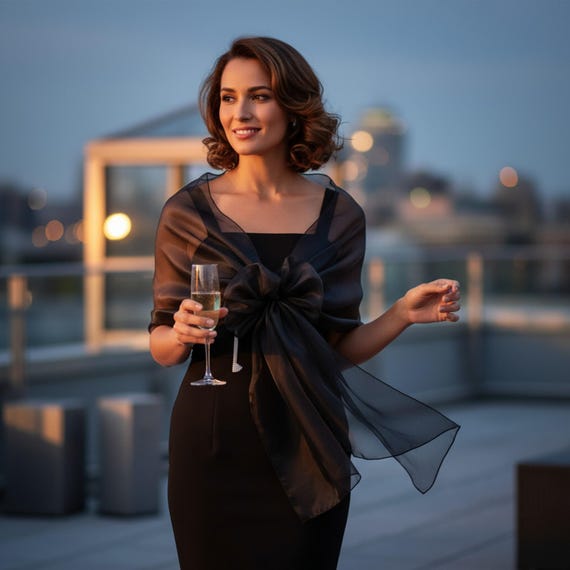 shawl to wear with cocktail dress Women's Shawls and Wraps for Evening Dresses Wedding Scarf Elegant Bri