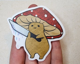 Milo Mushroom Knife Sticker