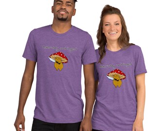 Unhinged Mushroom Shirt, Funny Goblincore Graphic Tee, Feral Meme T-Shirt, Chaotic Aesthetic Unisex Top, Dark Cottagecore Apparel