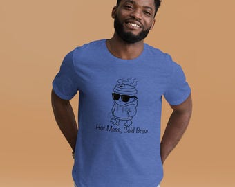 Funny Coffee Shirt, Cold Brew Tee, Caffeine Humor T-Shirt, Coffee Lover Gift, Funny Mens Shirt, Barista Gift, Sarcastic Tee
