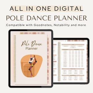 Pole Dance Digital Planner All in one Planner compatible with annotation app