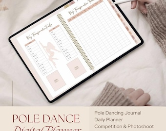Ultimativer digitaler Pole-Dance-Planer, Trainingsjournal, Fortschrittstracker (PDF-Download)