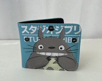 Totoro My Neighbor Totoro Bi Fold Wallet Anime Studio Ghibli Blue