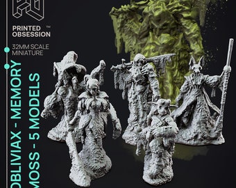 Obliviax Moss / Memory Moss | Feywild Vs Shadowfell | 32mm Scale | Printed Obsession | 3D printed miniature