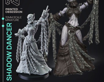 Shadow Dancer | Monsters of the Multiverse | 32mm Scale | Printed Obsession | 3D printed miniature