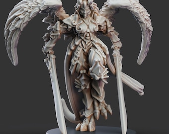 Erinyes | Hell Hath No Fury | 32mm Scale | Printed Obsession | 3D printed miniature