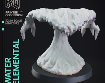 Water Elemental | Elementals | 32mm Scale | Printed Obsession | 3D printed miniature