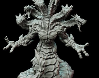 Snakeblood Hydra | Snakeblood Tribe | 32mm Scale | Printed Obsession | 3D printed miniature